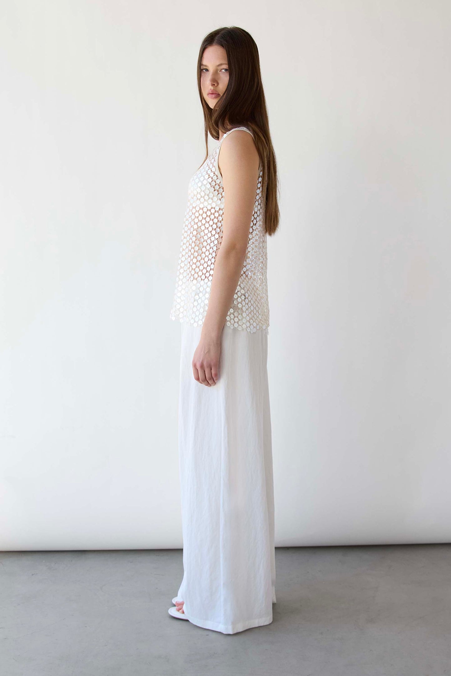 DISK SEQUIN TANK TOP