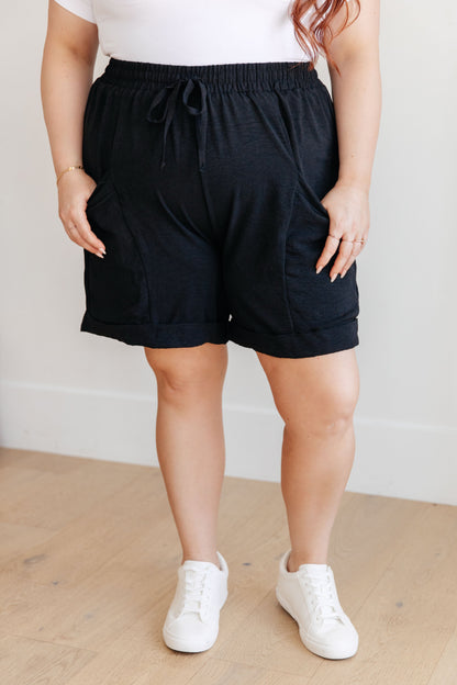 Hazel Blues® |  Easy Does It Shorts | Drawstring Shorts