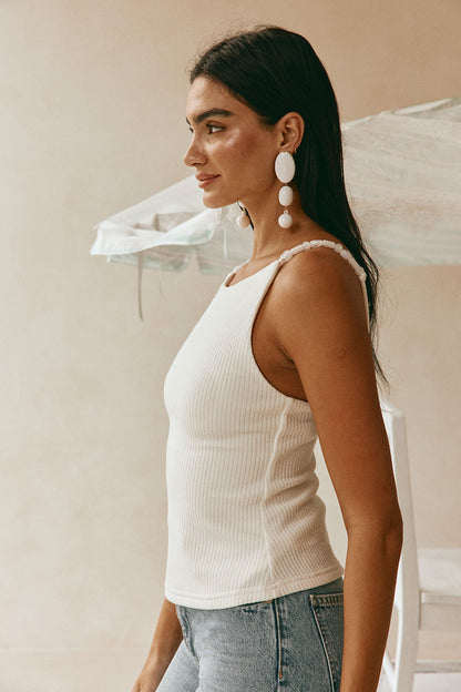 Illaria Top - White Bead