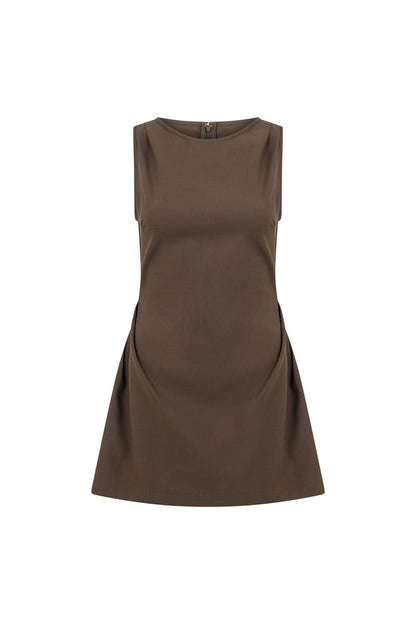 Camellia Dress - Chocolate