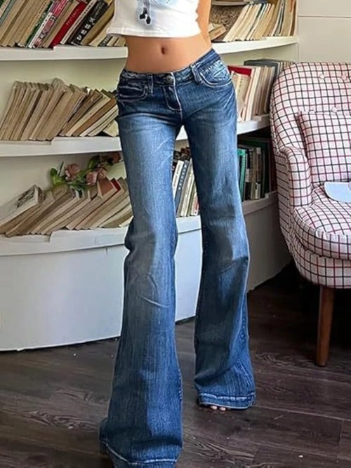 Hazel Blues® |  Low Rise Flare Jeans