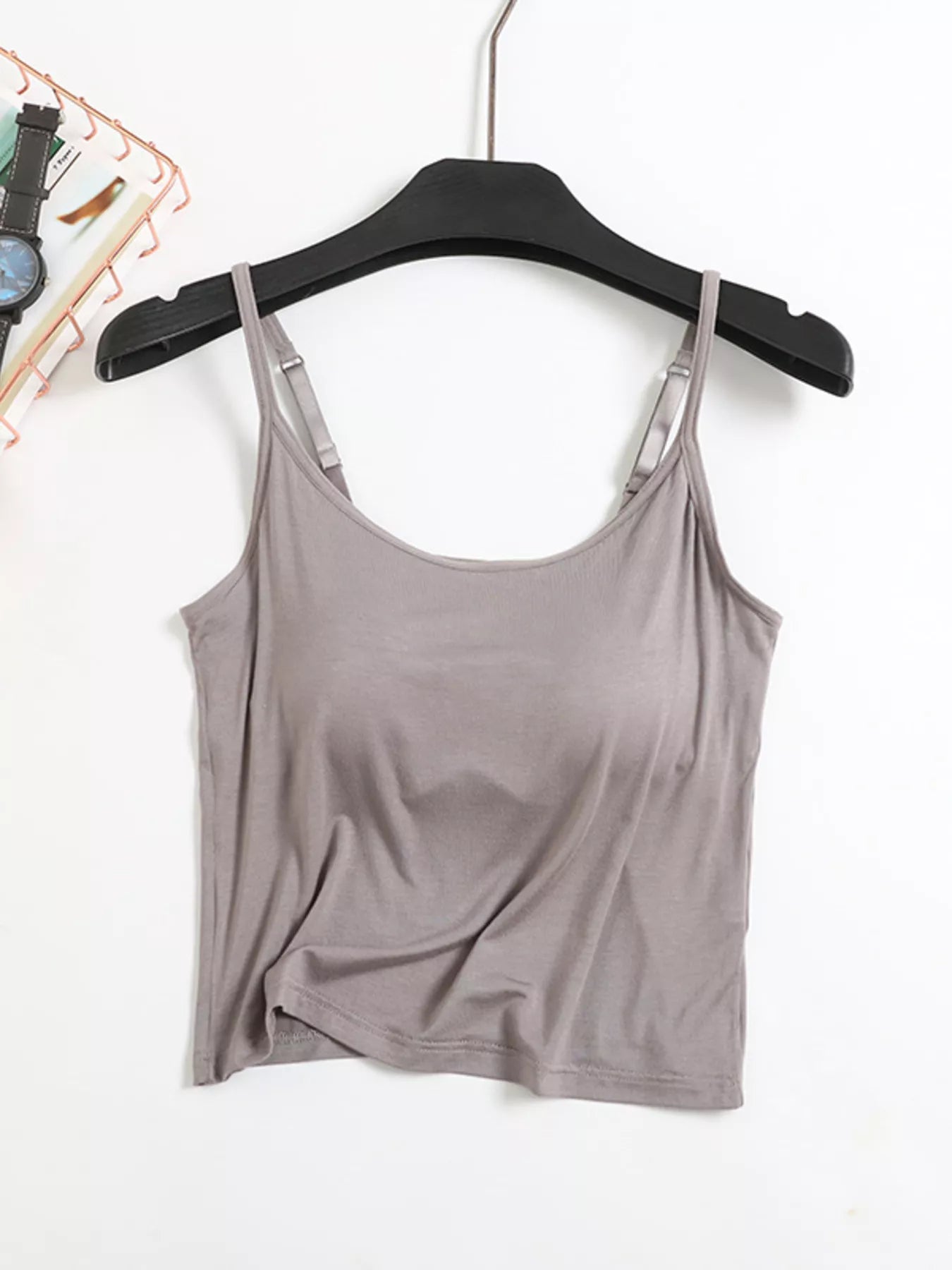 Hazel Blues® |  Modal Adjustable Strap Padded Cami and Shorts Set