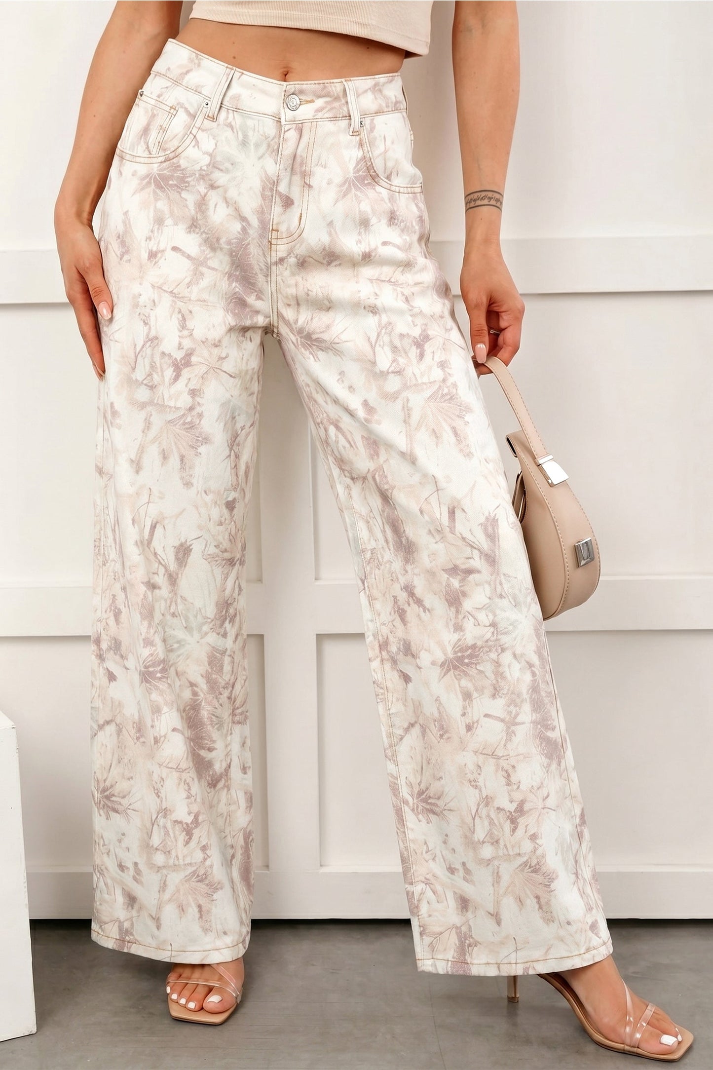 Hazel Blues® |  Camo Cutie Jeans | Camo Denim Wide Leg Jeans