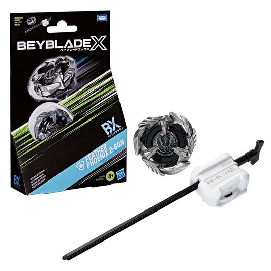 Beyblade X Defence Type Beyblade With Launcher - Feather Phoenix 2-60N