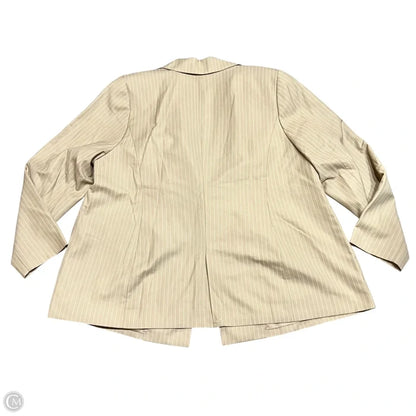 Blazer By Eloquii In Tan & White, Size: 2x