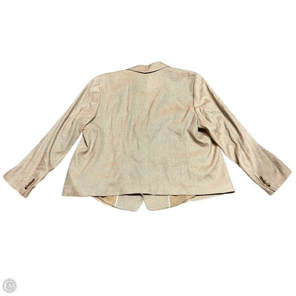 Blazer By Talbots In Tan, Size: 2x
