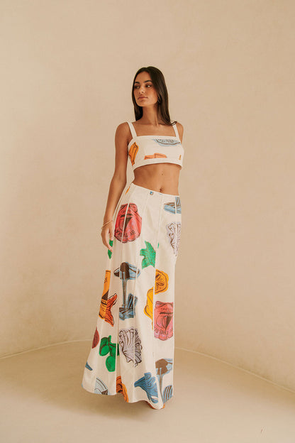 Audrey Skirt - By The Sea