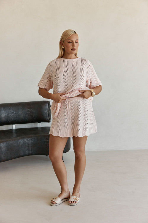 Leah Skirt - Blush