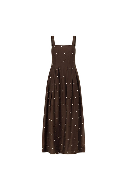 Flores Dress - Chocolate Speck