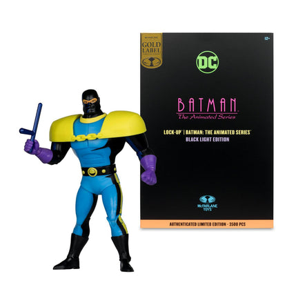 DC Direct: Batman The Animated Series 6 Inch Action Figure - Lock-Up (Blacklight) (Gold Label)