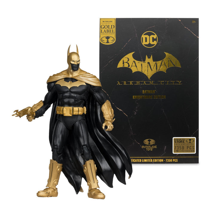 DC Multiverse 7 Inch Action Figure - Arkham City Batman (Knightmare Edition) (Gold Label)