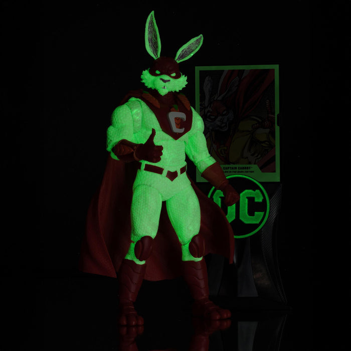 DC Multiverse 7 Inch Action Figure - Captain Carrot (GITD) (Gold Label)