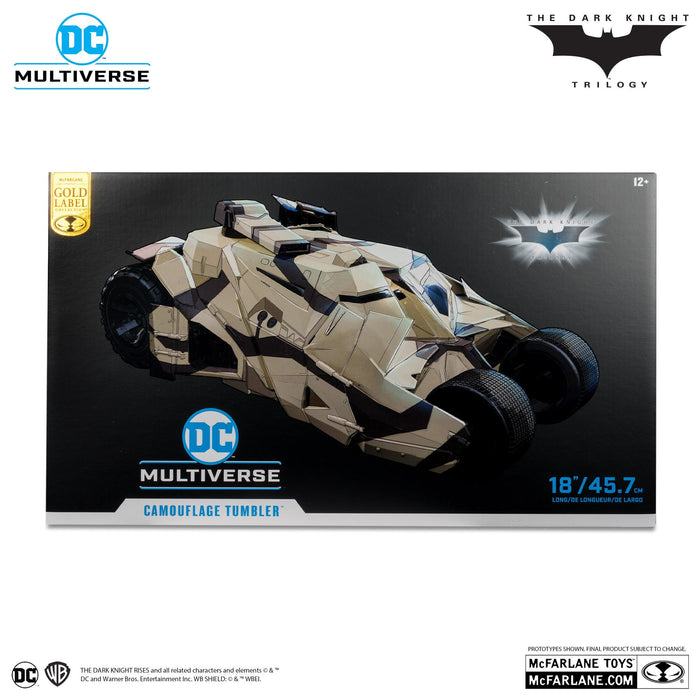 DC Multiverse 7 Inch Action Figure Vehicle - The Tumbler (Camouflage) (Gold Label)