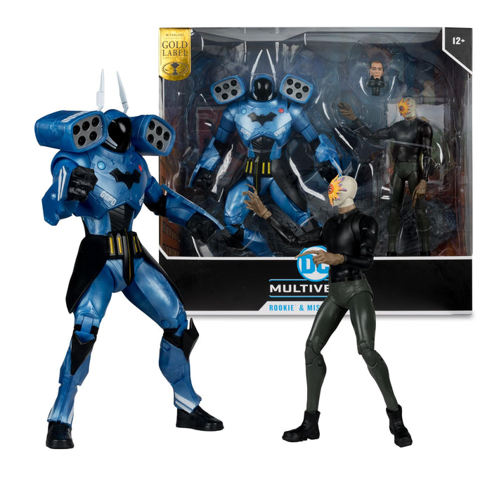 DC Multiverse 7 Inch Action Figure With Megafig - Rookie & Mr. Bloom (Gold Label)
