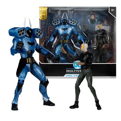 DC Multiverse 7 Inch Action Figure With Megafig - Rookie & Mr. Bloom (Gold Label)