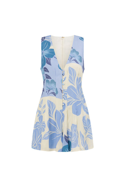 Jade Playsuit - Azure Bloom