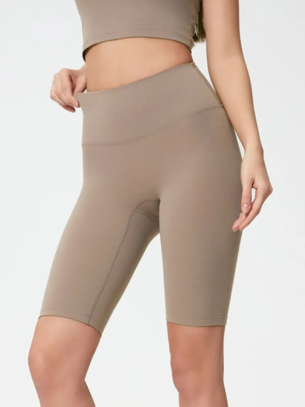 Hazel Blues® |  Millennia High Rise Wide Waistband Active Shorts
