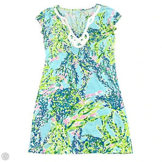 Dress Designer By Lilly Pulitzer In Blue & Green, Size: Xs