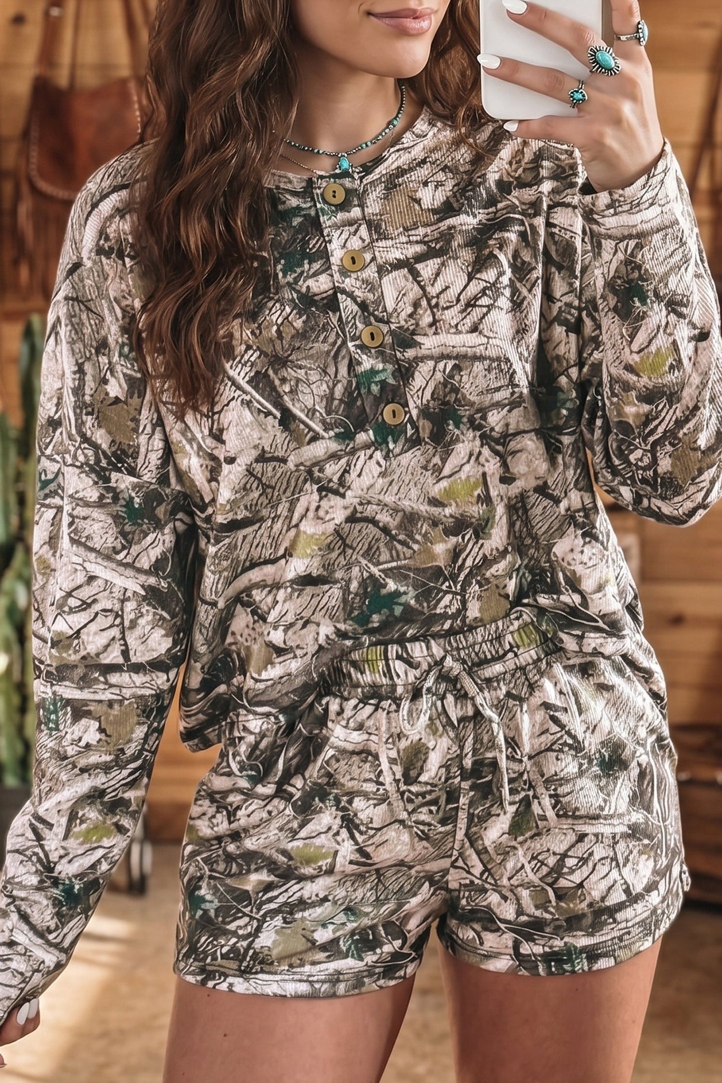 Hazel Blues® |  Camo Cutie Shorts | Camo Shorts