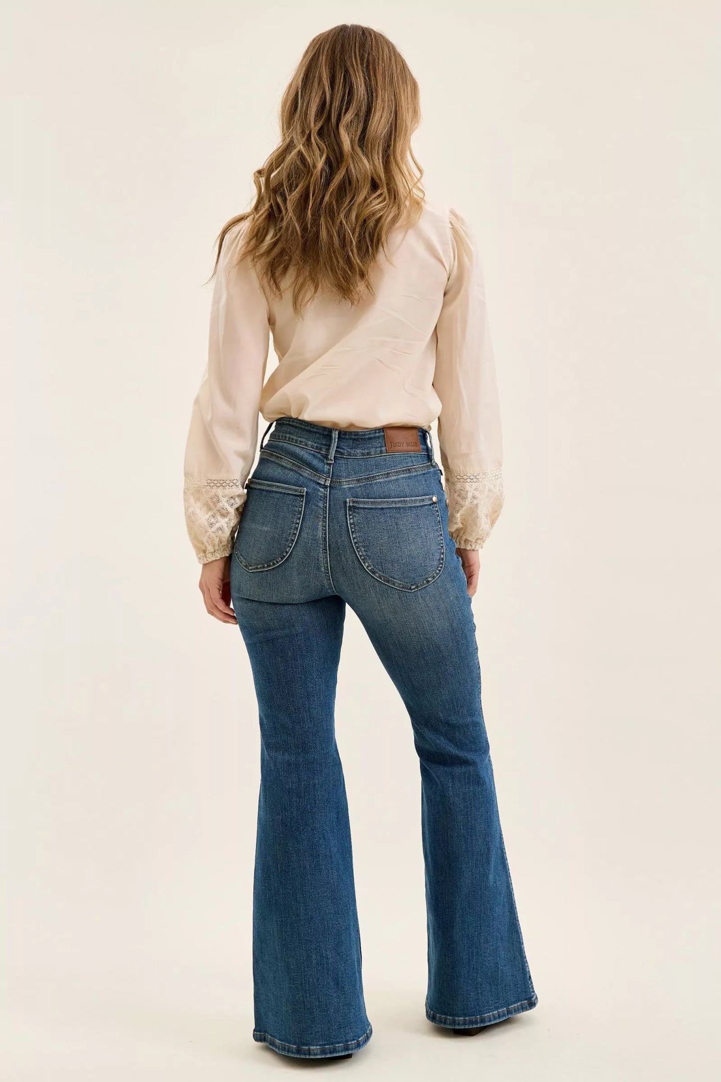Hazel Blues® |  Judy Blue High Waist Double Button Tummy Control Flare Jeans