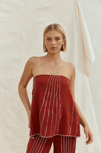 Emilia Top - Merlot