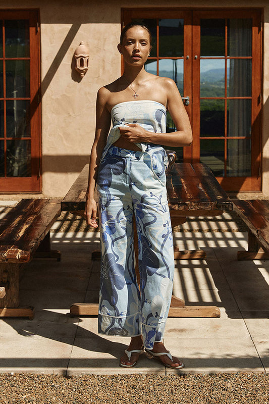 Brooklyn Pants - Bouquet Blu