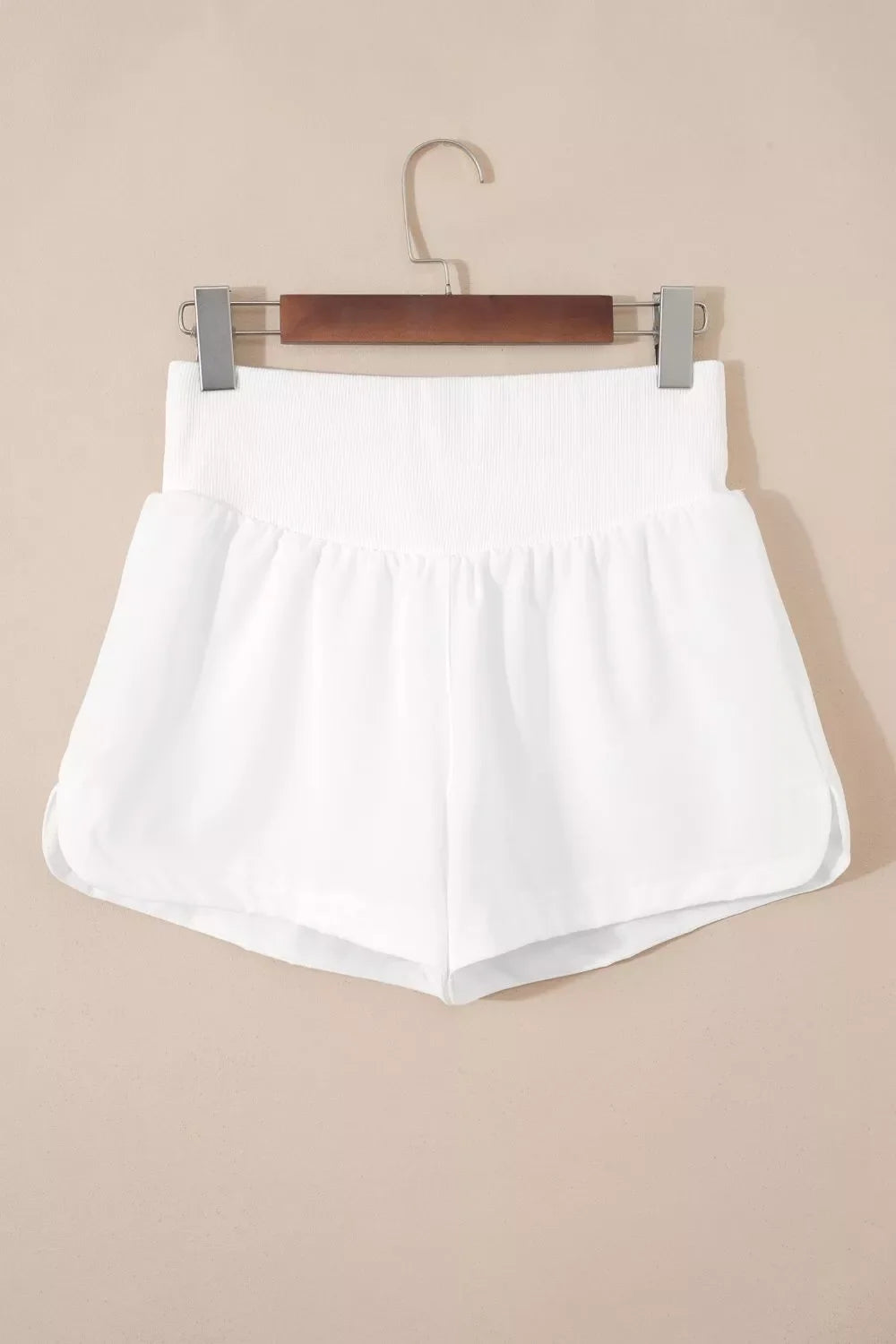 Hazel Blues® |  High Waist Ribbed Waistband Shorts