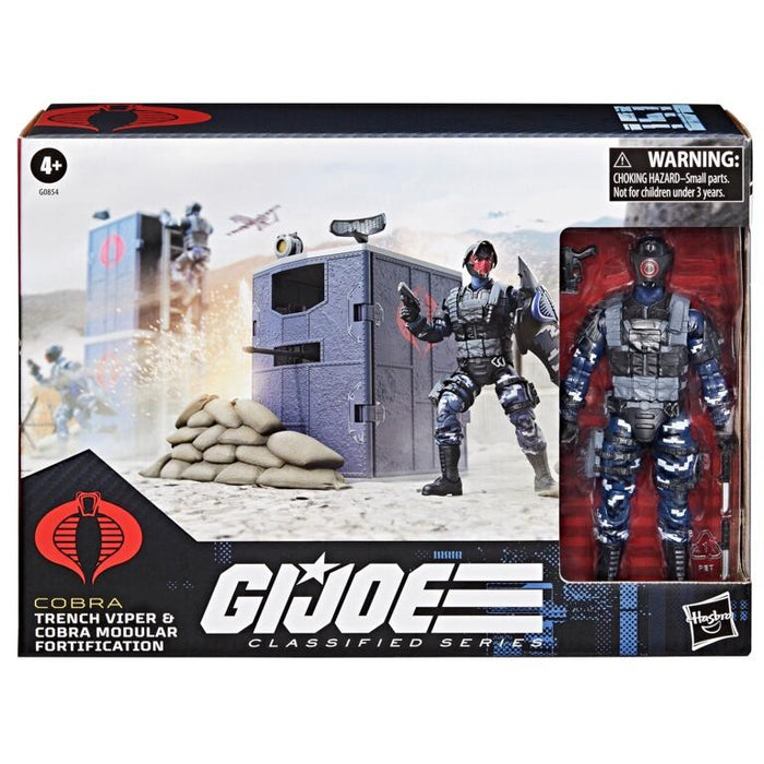 G.I. Joe Classified Series Action Figure - Trench Viper & Cobra Modular Fortification