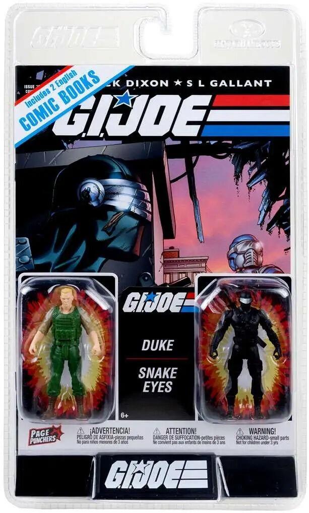G.I. Joe Page Punchers 3 Inch Action Figure 2-pack - Duke & Snake Eyes