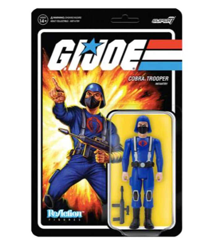 G.I. JOE REACTION ACTION FIGURE WAVE 1 - COBRA TROOPER H-BACK (PINK)