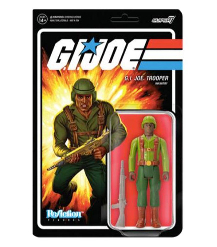 G.I. JOE REACTION ACTION FIGURE WAVE 1 - G.I. Trooper Greenshirt (Brown)