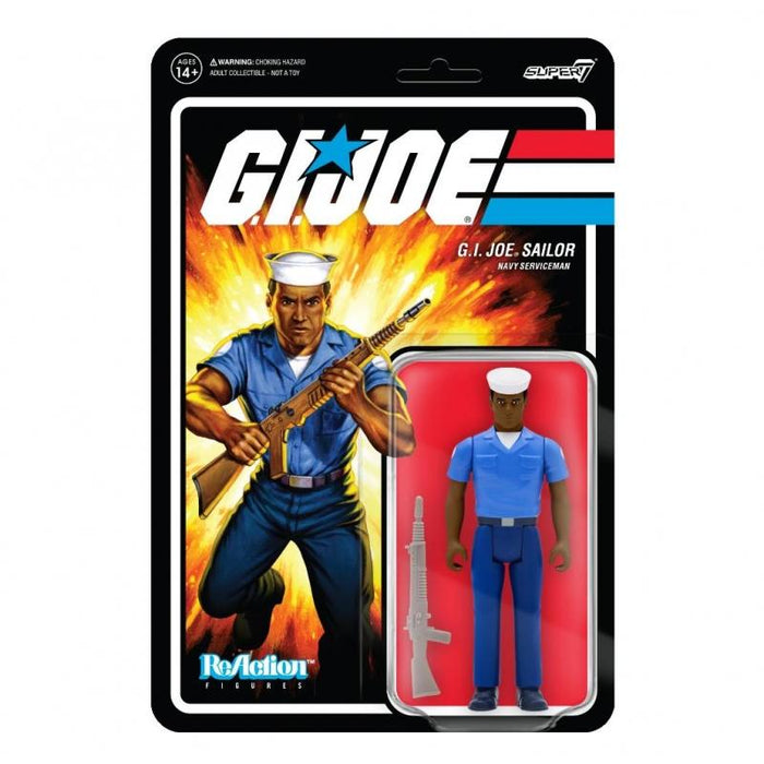 G.I. Joe ReAction Action Figure Wave 2 - Navy Sailor Blueshirt (Dark Brown)