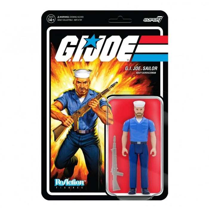 G.I. Joe ReAction Action Figure Wave 2 - Navy Sailor Blueshirt with Beard (Pink)