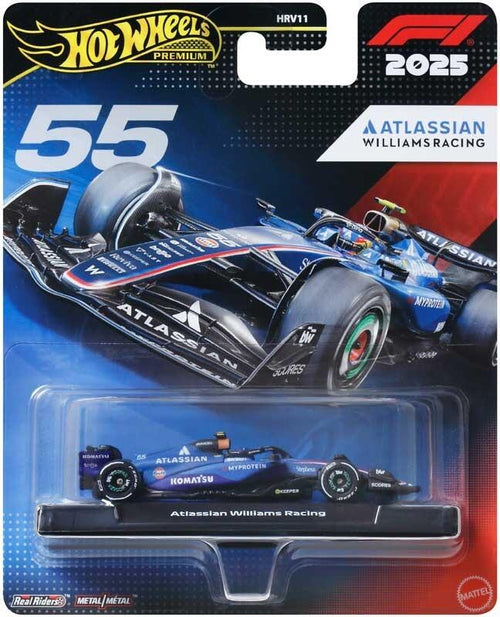 Hot Wheels Premium F1 2025 - Atlassian Williams Racing F1 Team Carlos Sainz Jr#55