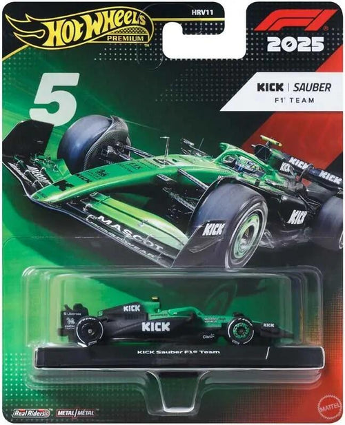 Hot Wheels Premium F1 2025 - Kick Sauber F1 Team Gabriel Bortoleto #5