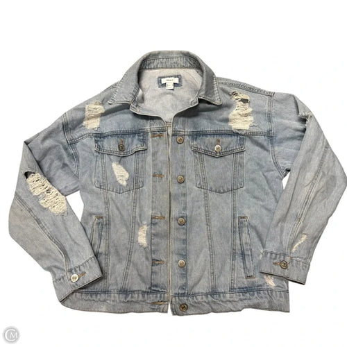 Jacket Denim By Forever 21 In Blue Denim, Size: M