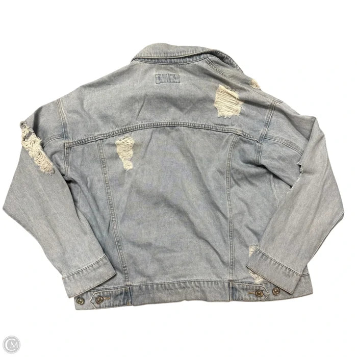 Jacket Denim By Forever 21 In Blue Denim, Size: M