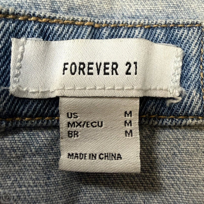 Jacket Denim By Forever 21 In Blue Denim, Size: M