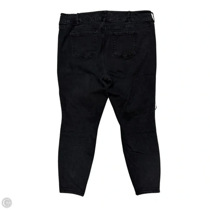 Jeans Skinny By Torrid In Black Denim, Size: 24