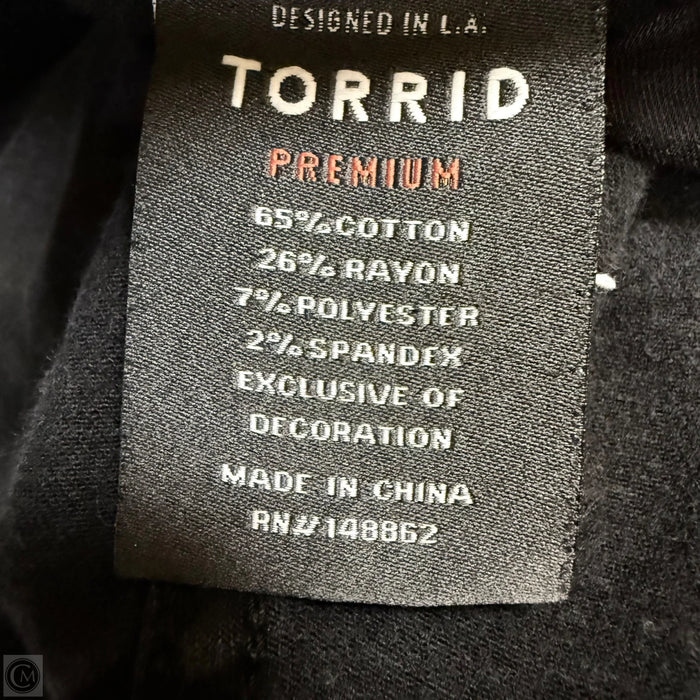 Jeans Skinny By Torrid In Black Denim, Size: 24