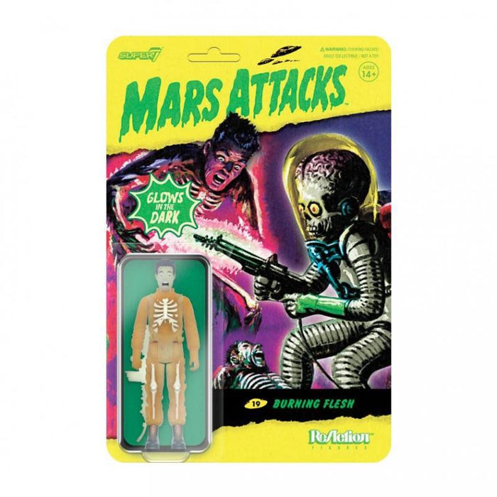 Mars Attacks ReAction Action Figure - Burning Flesh (GITD)