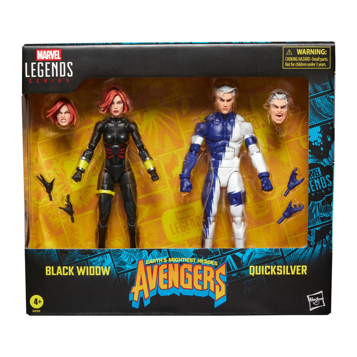 Marvel Legends Avengers 6 Inch Action Figure 2 Pack - Black Widow & Quicksilver