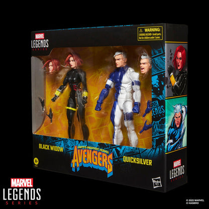 Marvel Legends Avengers 6 Inch Action Figure 2 Pack - Black Widow & Quicksilver
