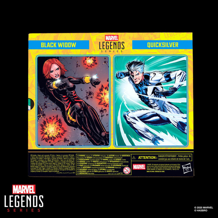 Marvel Legends Avengers 6 Inch Action Figure 2 Pack - Black Widow & Quicksilver