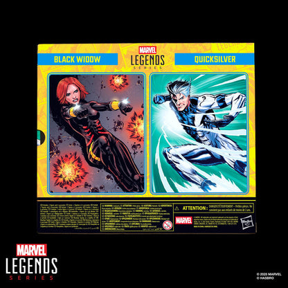 Marvel Legends Avengers 6 Inch Action Figure 2 Pack - Black Widow & Quicksilver