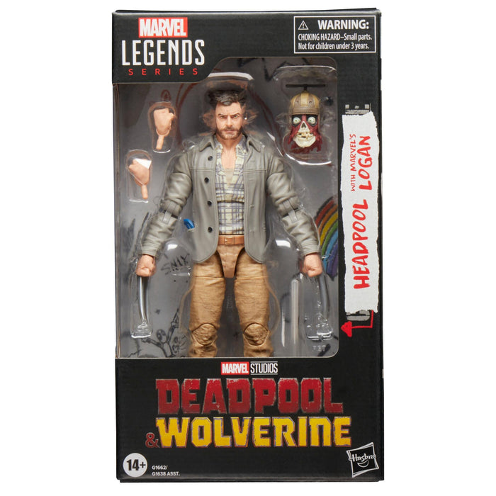 Marvel Legends Deadpool & Wolverine 6 Inch Action Figure - Headpool & Marvel's Logan