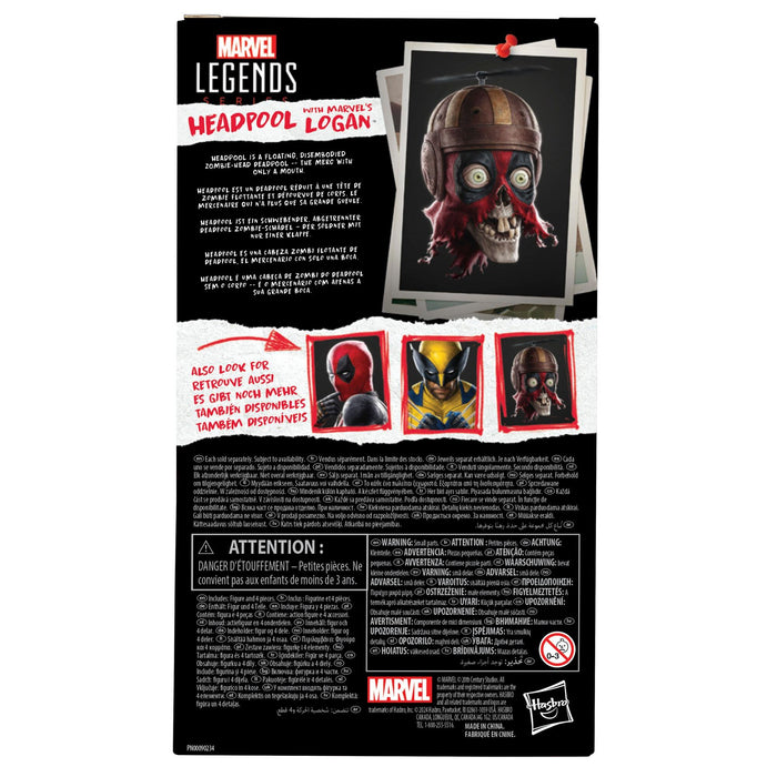 Marvel Legends Deadpool & Wolverine 6 Inch Action Figure - Headpool & Marvel's Logan
