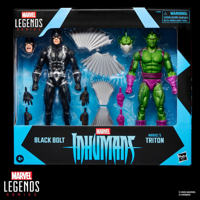 Marvel Legends Inhumans 6 Inch Action Figure 2 Pack - Black Bolt & Triton