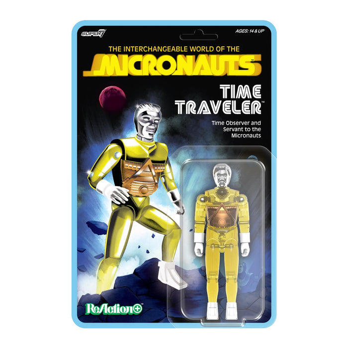 Micronauts ReAction+ Action figure Wave 03 - Time Traveler (Translucent Yellow)