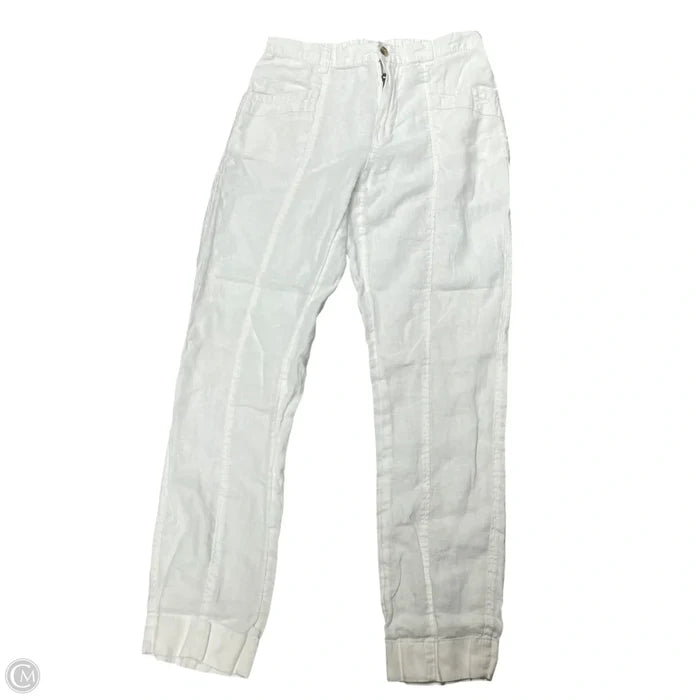 Pants Linen By Nicole Miller In White, Size: 4